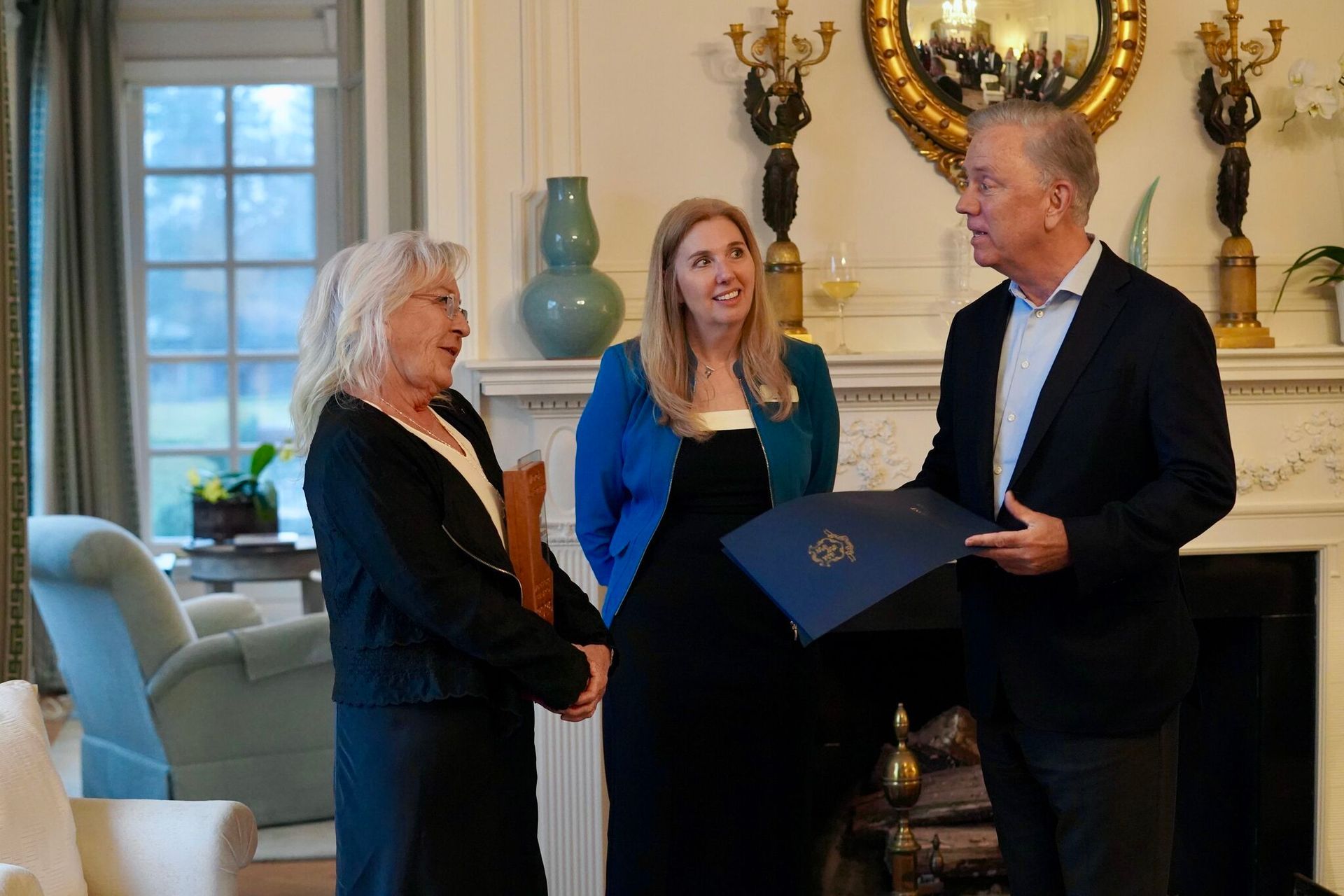 Penn Globe's Marcia LaFemina receives the 2026 Workforce Champion award from Governor Ned Lamont