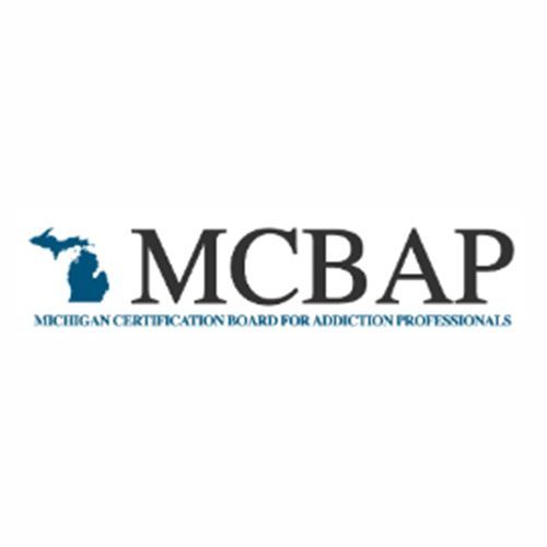 The logo for the michigan certification board for addiction professionals