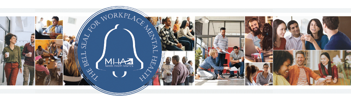 A collage of pictures of people with a bell in the middle.