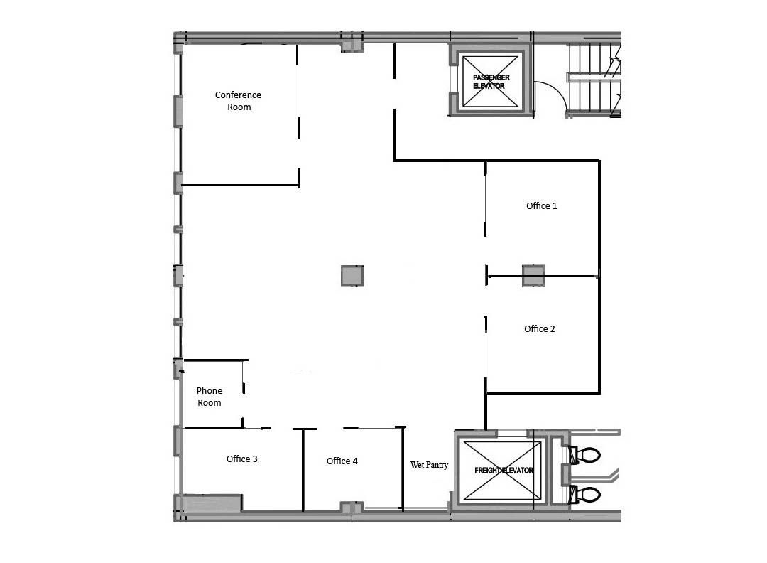 Existing Layout - Will Modify for a Long Term Lease