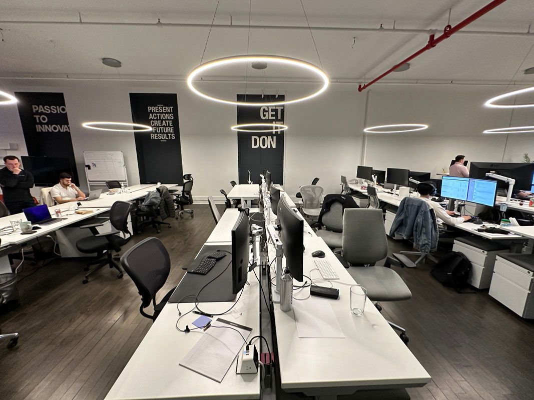 Open Plan Benching for 32+, Union Square office space