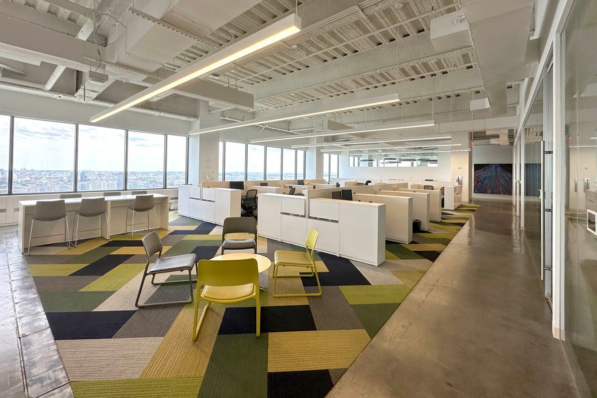 5,153 SF open plan office space with amazing river views