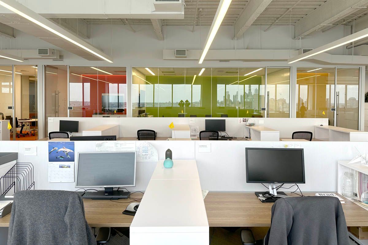 Open Plan Facing the Interior Collaboration Spaces, Financial District Offices