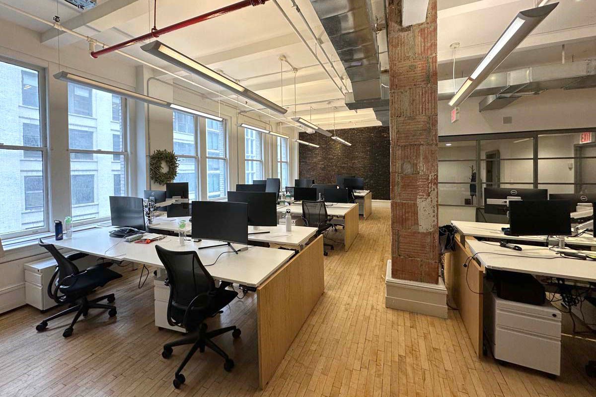 Open Plan Office Space, Full floor offices in the Flatiron District in Manhattan NY