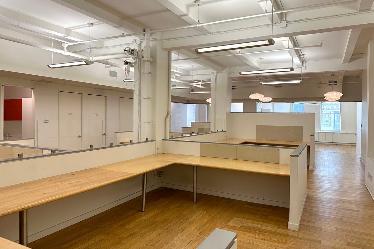 Built-In Open Plan Desking, Flatiron Loft Space