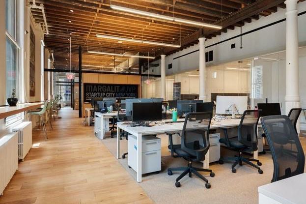 Open Plan Towards Interior Offices and Breakout Rooms, SOHO offices New York City