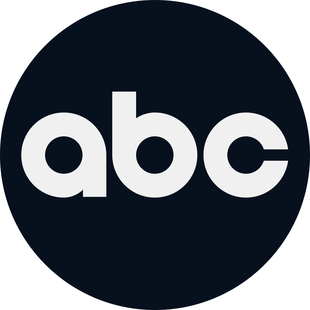 ABC logo: White