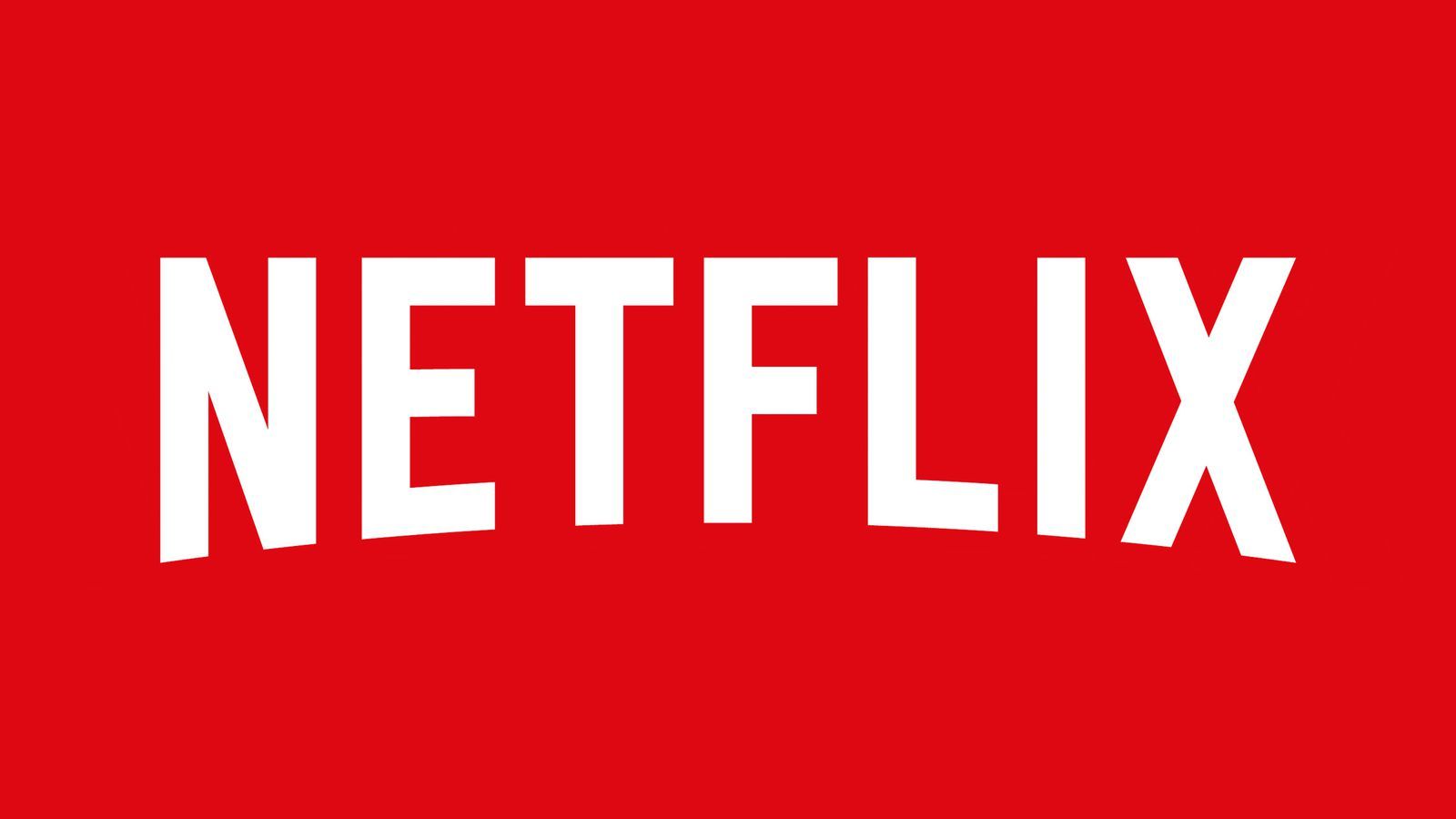 Netflix logo: white text on a red background.
