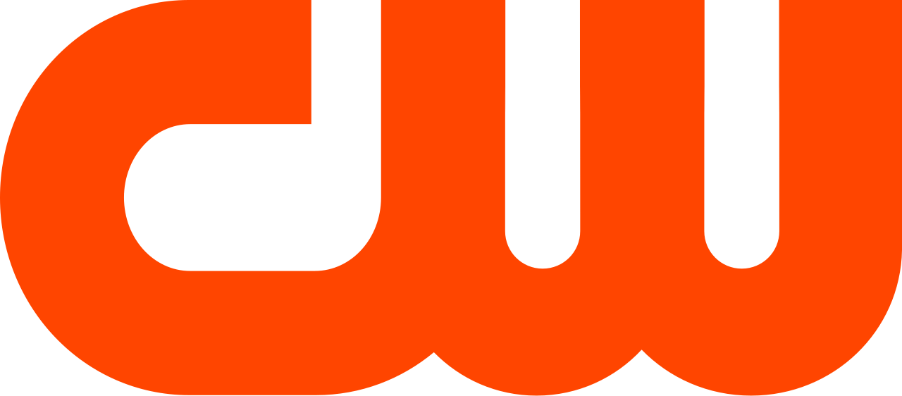 The CW television network logo: Orange letters