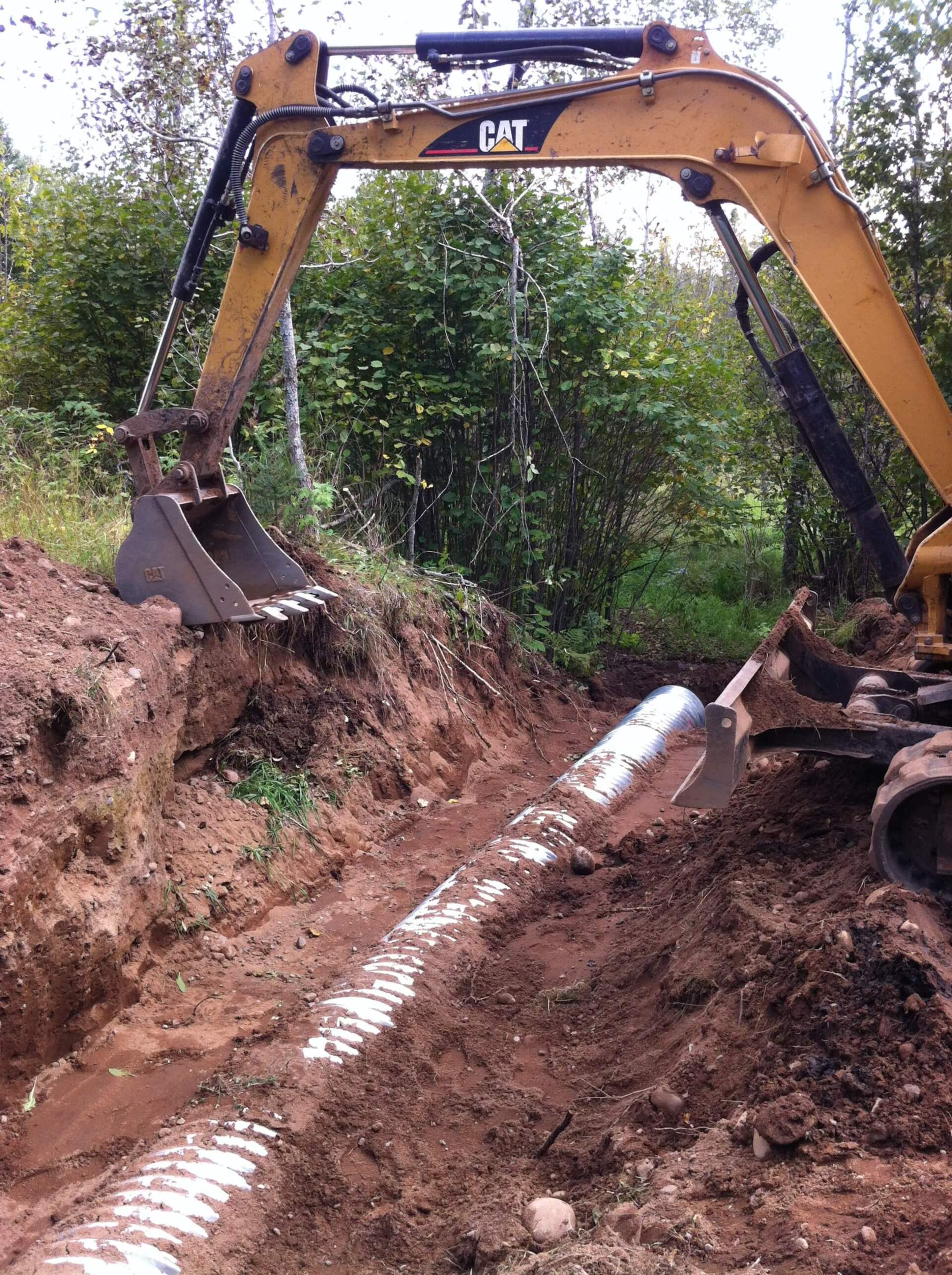 18 Inch Culvert Install — Carlton, MN — Omar's Sand & Gravel