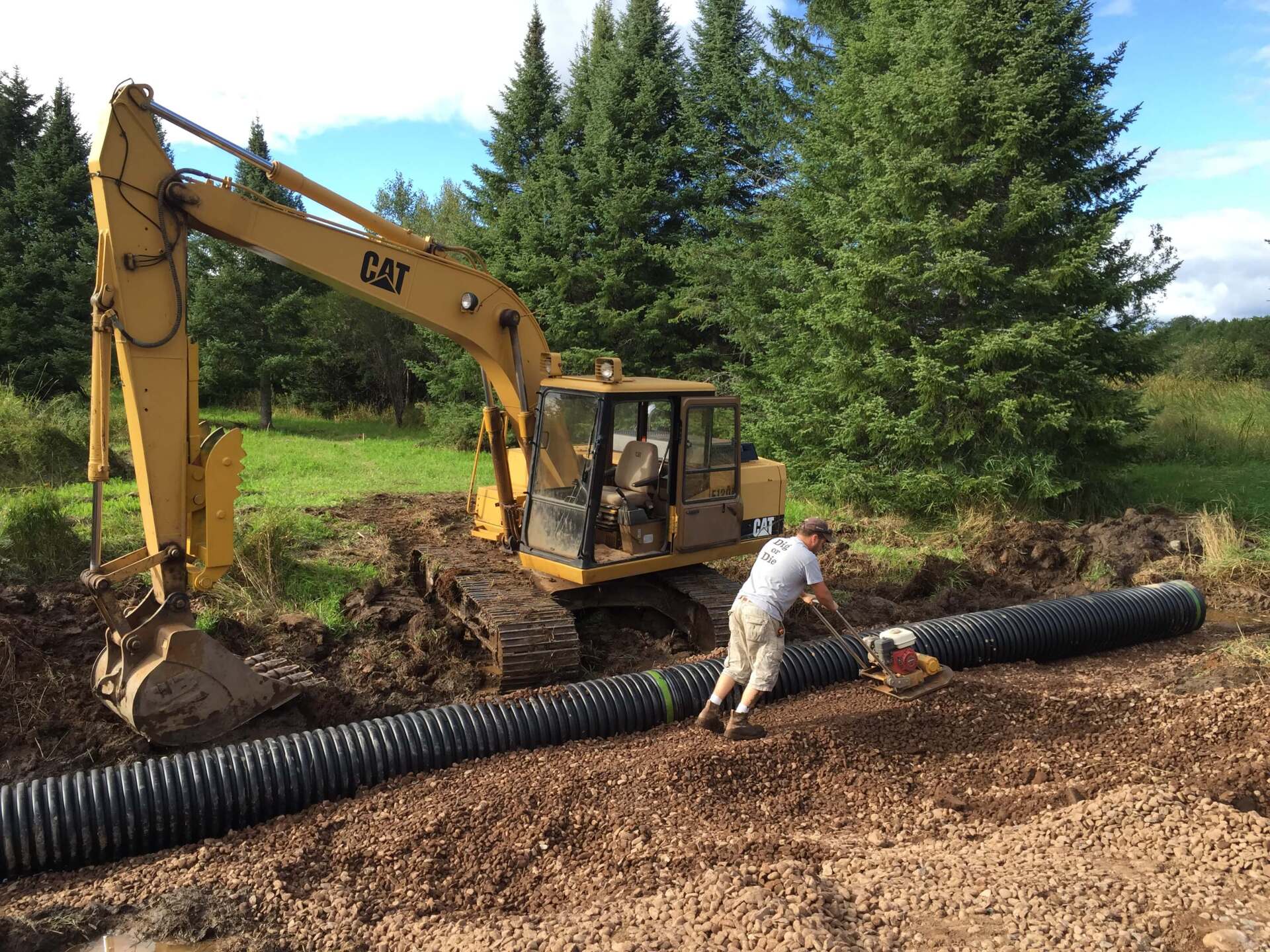 40' Culvert Install — Carlton, MN — Omar's Sand & Gravel