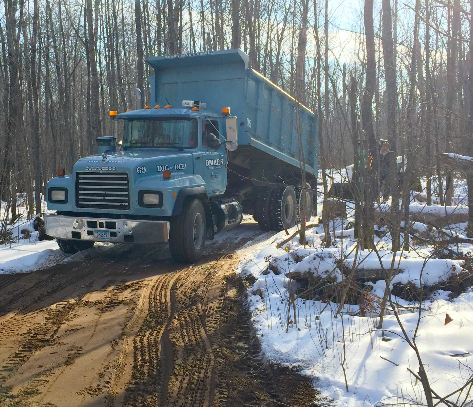 Winter Delivery Service — Carlton, MN — Omar's Sand & Gravel