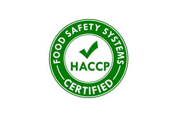 A food safety system certified logo with a check mark