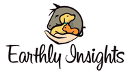 Logo: hand cradling a horse head, dog, and cat. Text: Earthly Insights, WHOLE-istic Healing for Pets & People.