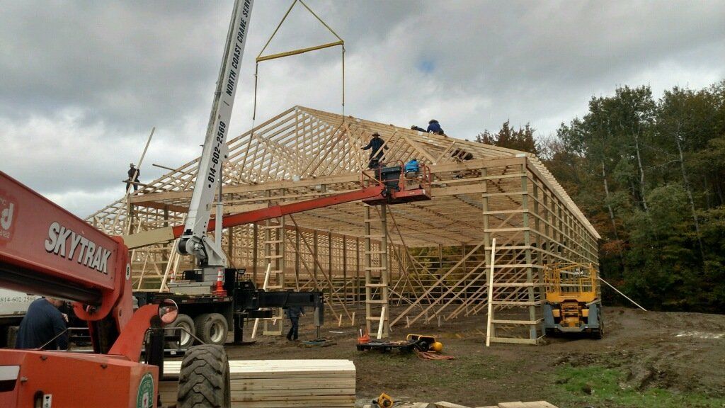 New Home Constructed with Crane Service, Ashtabula, OH