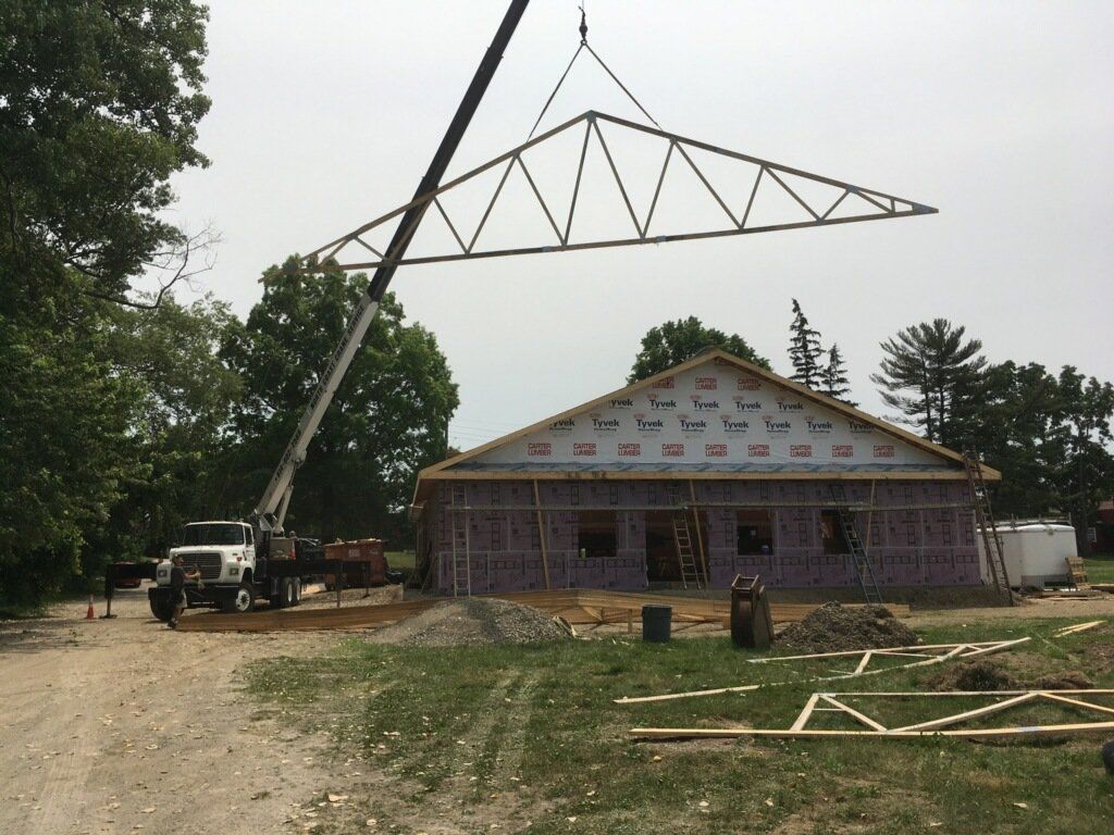 Boom Truck Lifting Framing for Home, Meadville, PA