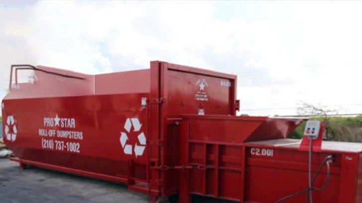 Waste Compactor — Orange Trash Compactor in New Braunfels, TX