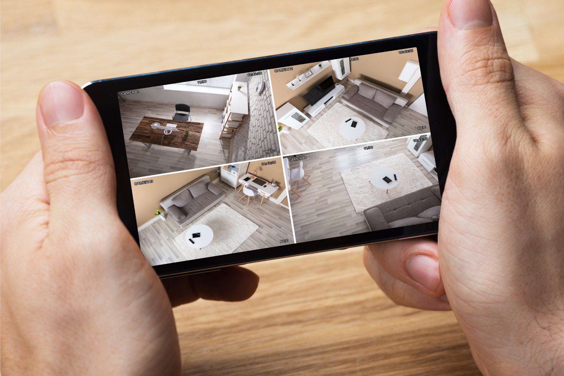 impianto di videosorveglianza collegato al telefono