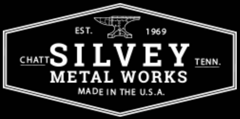 The logo for silvey metal works is made in the u.s.a.