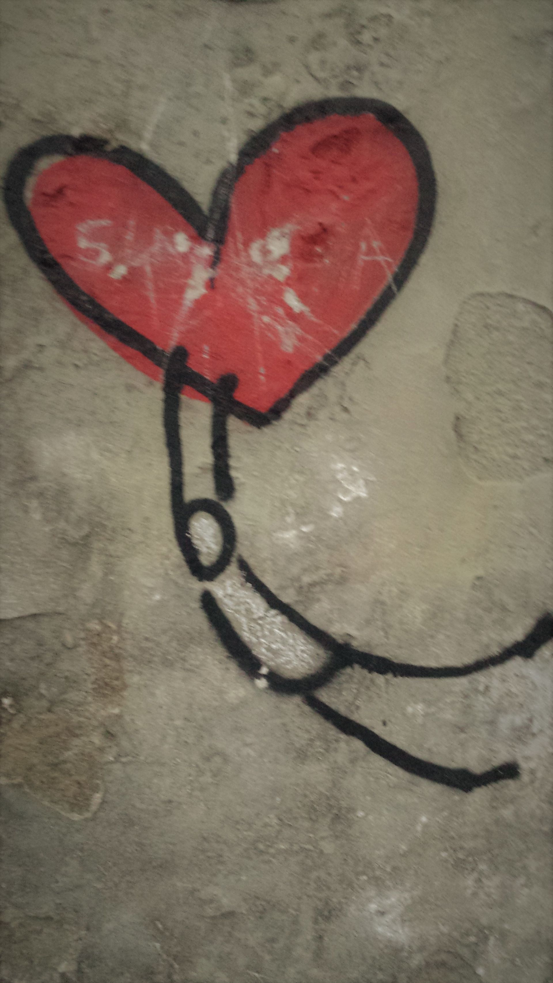 <p>Florence Italy graffiti art, while randomly thinking of Lori while walking in Florence during a cardiology conference, this image appeared on a building, there is an LA written in the heart - Lori Anne </p>