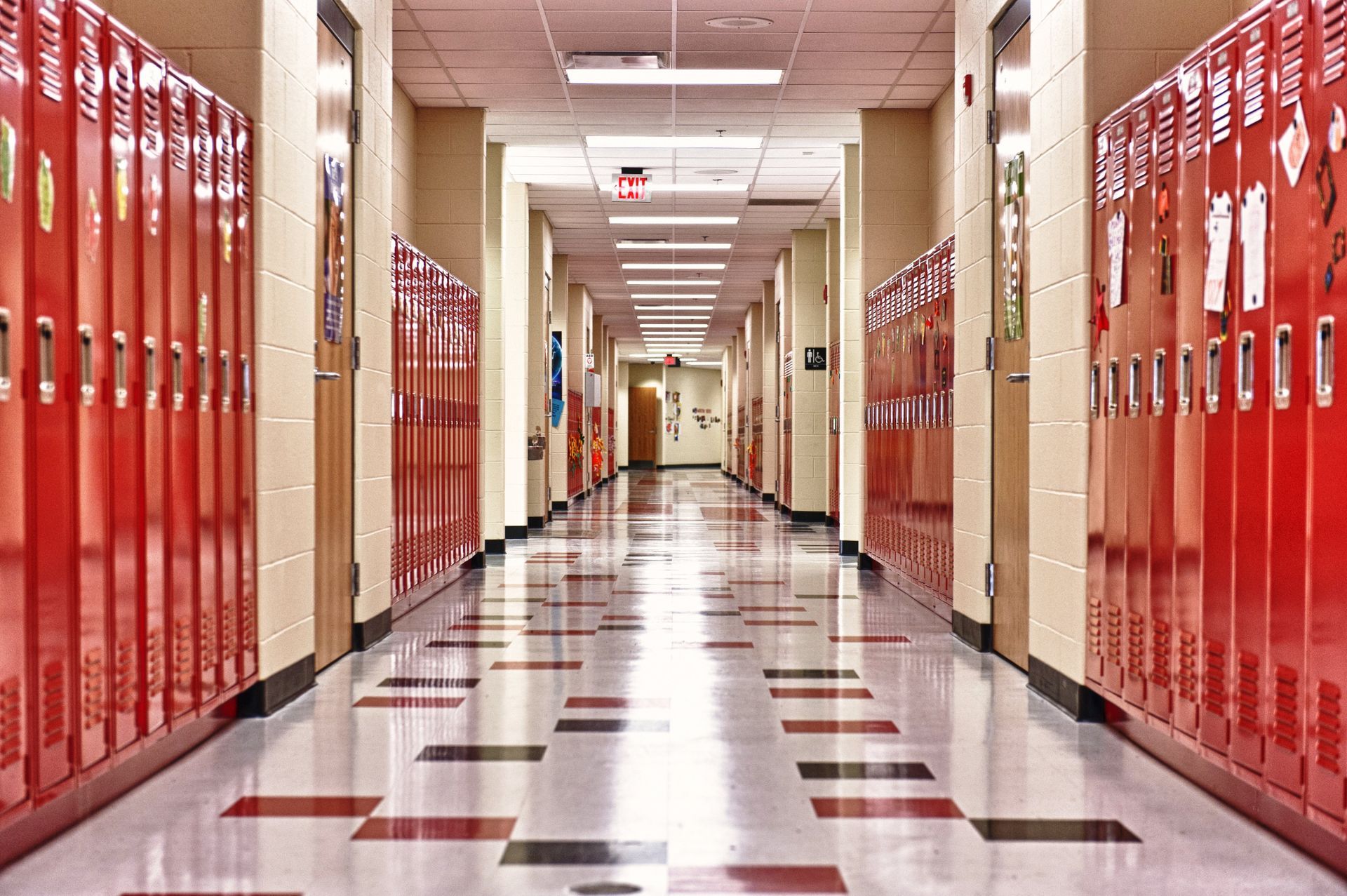 Superior Elementary School Hallway — Plymouth, NE — Plymouth Electric Inc.