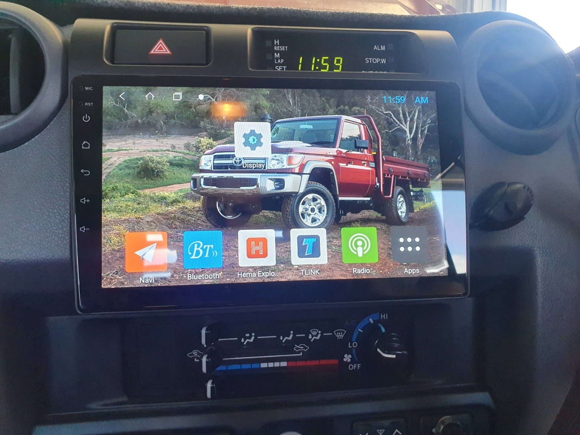 Toyota Landcruiser 9 Inch Head Unit FULL Reverse Camera — Aspire Diesel In Gracemere, QLD