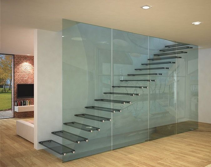 Escada feita de vidro
