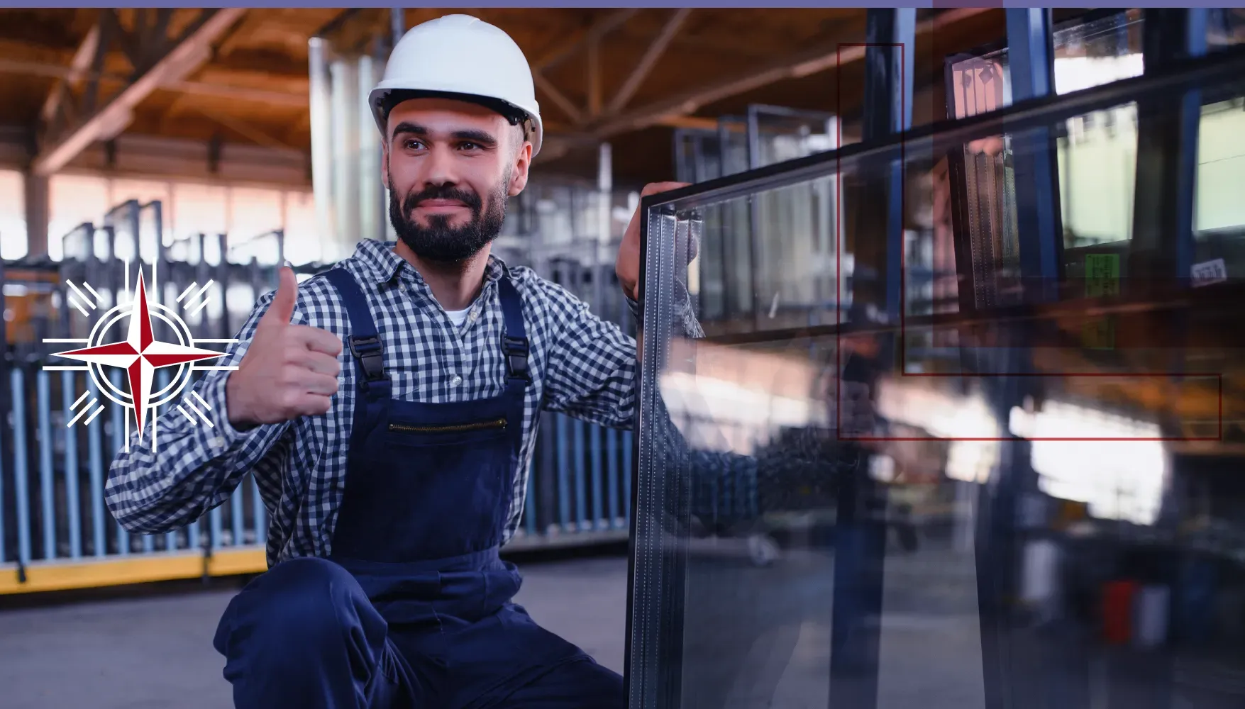 Colaborador certificando isolamento acústico com vidro