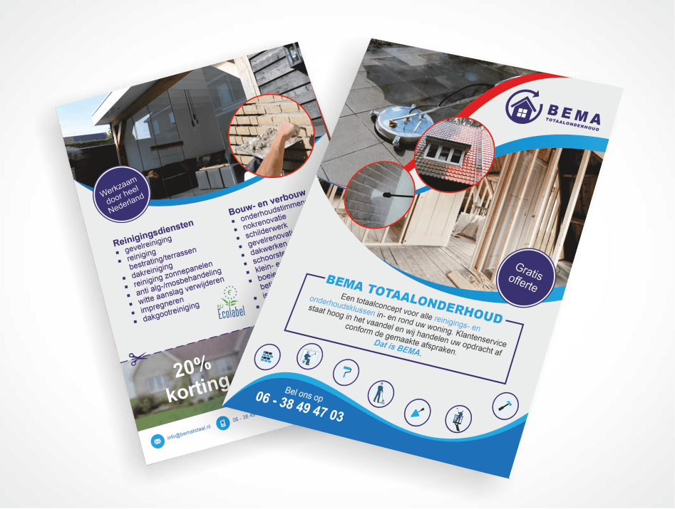 Drukwerk BEMA Totaalonderhoud Twente
