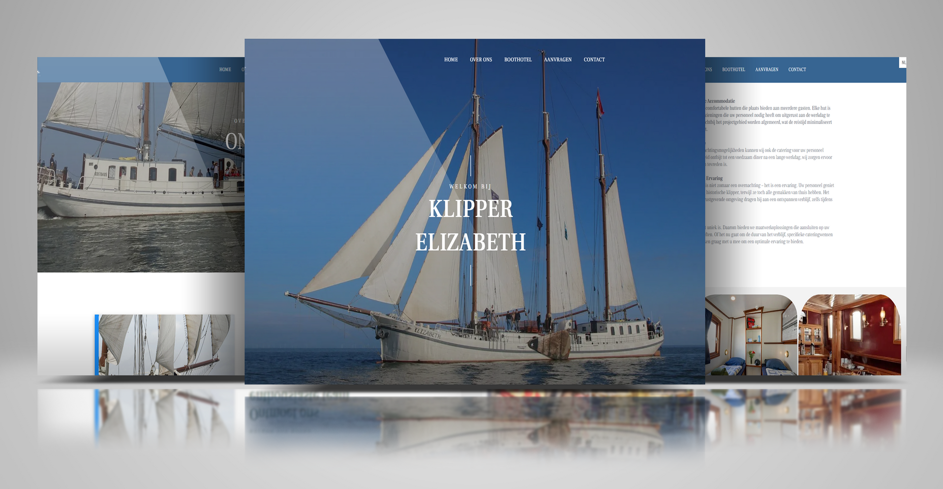 Voorbeeld website Klipper Elizabeth - Rontwerp design