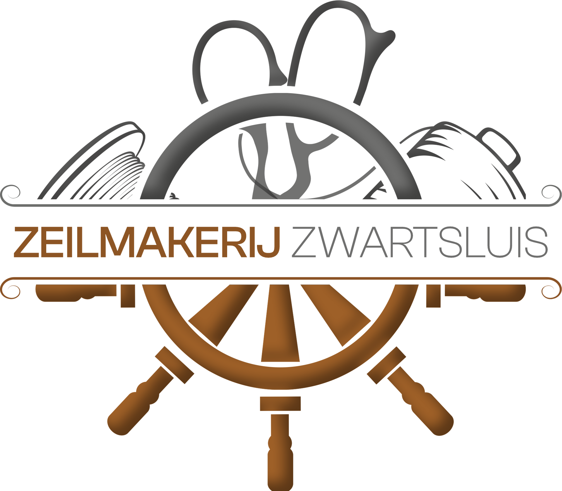 A logo for a company called zeilmakerij zwartsluis