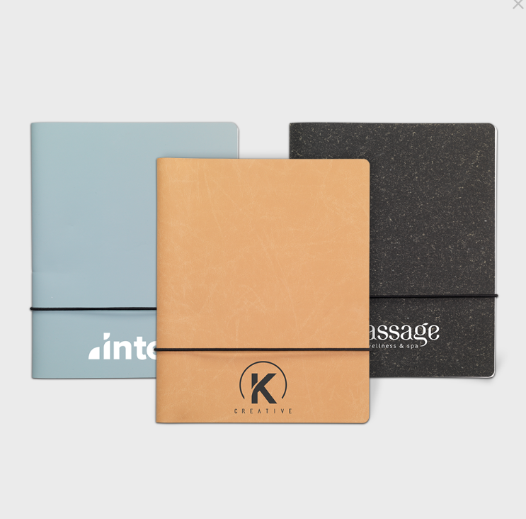 Drie notitieboekjes met de letter k erop