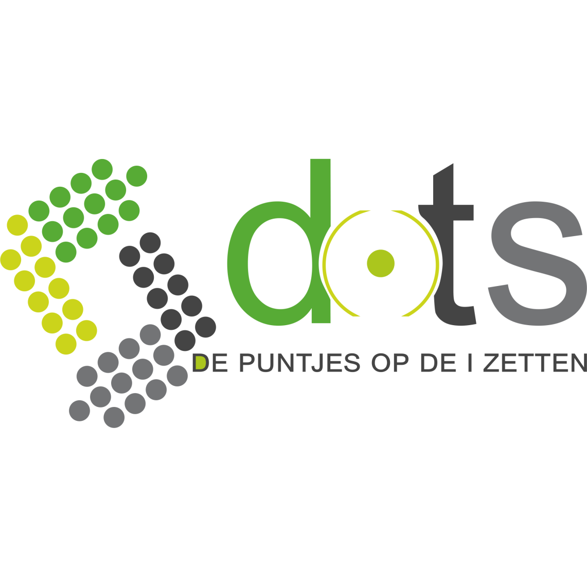 A logo for dots de puntjes op de i zetten