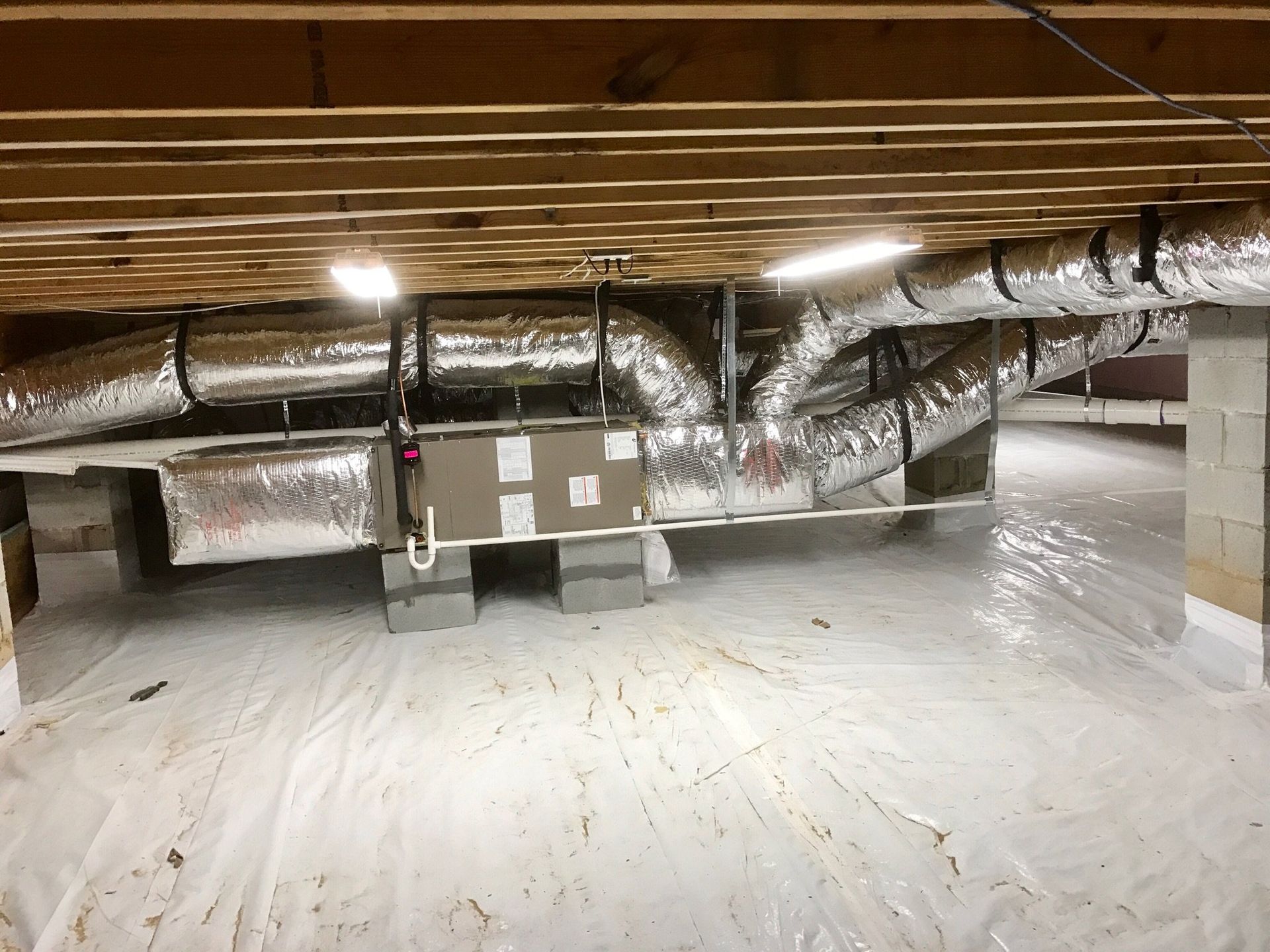 Lots of heating ducts