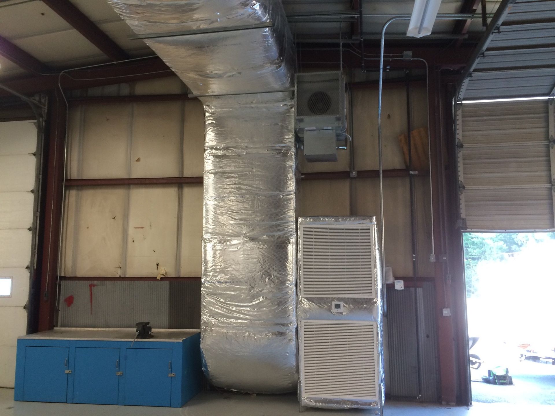 new air vents in a garage in Greensboro NC