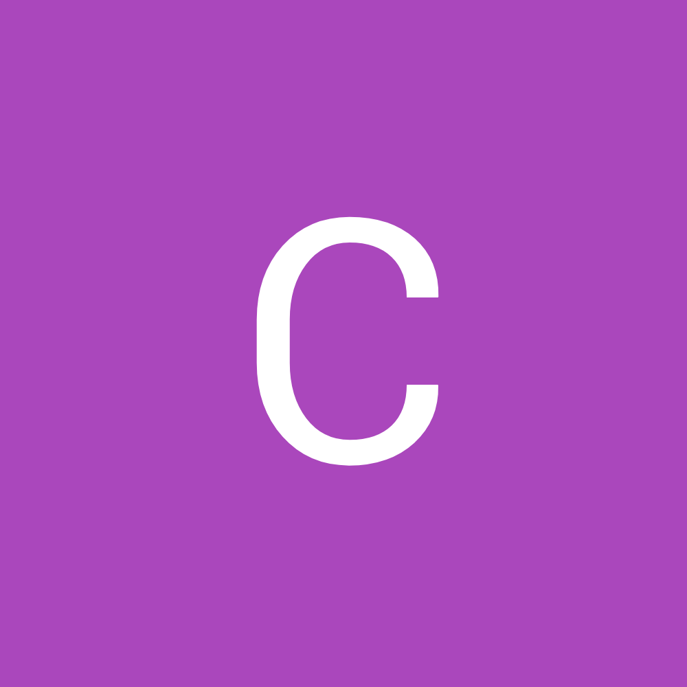 A white letter c is on a purple background.