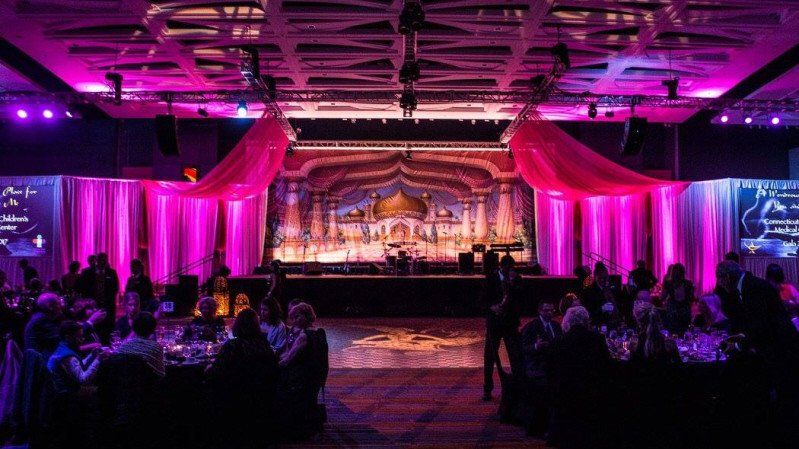 Galas and fundraising event Arabian nights ballroom design and setup