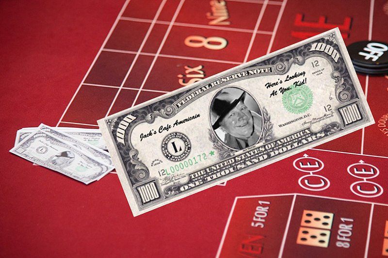 Adult Social Event Casablanca theme with personalized money