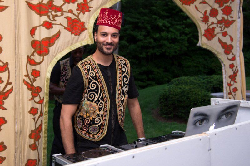 Adult Social Event Casablanca theme with costumed dance music DJ
