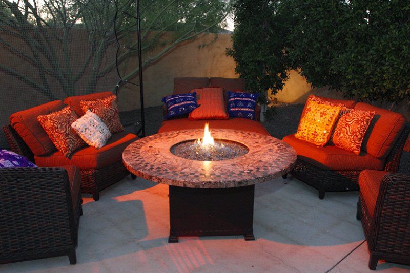 Activity and Lounge areas image showing fire pit seating and conversation arranegement