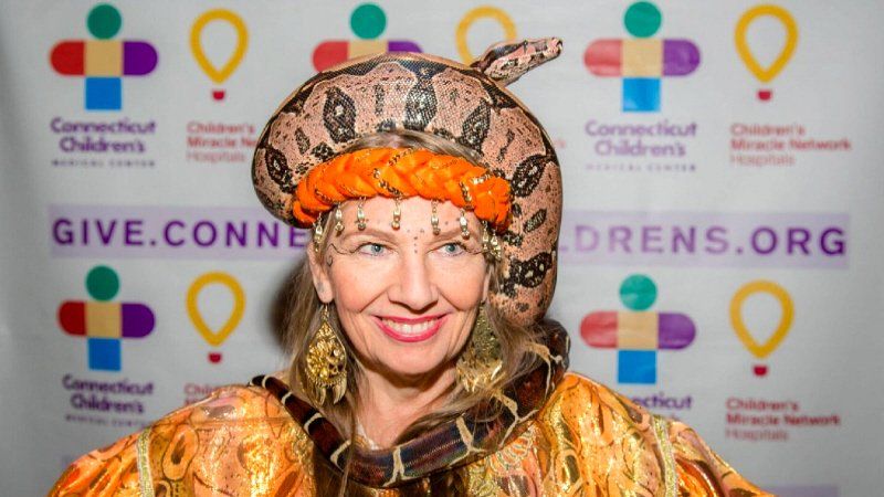 Galas and fundraising Arabian nights themed event with snake charmer