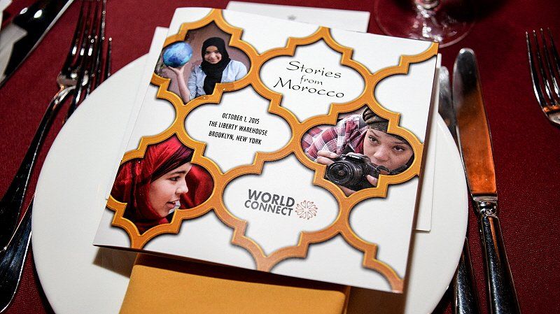 Galas and fundraising Moroccan themed event printed invitation