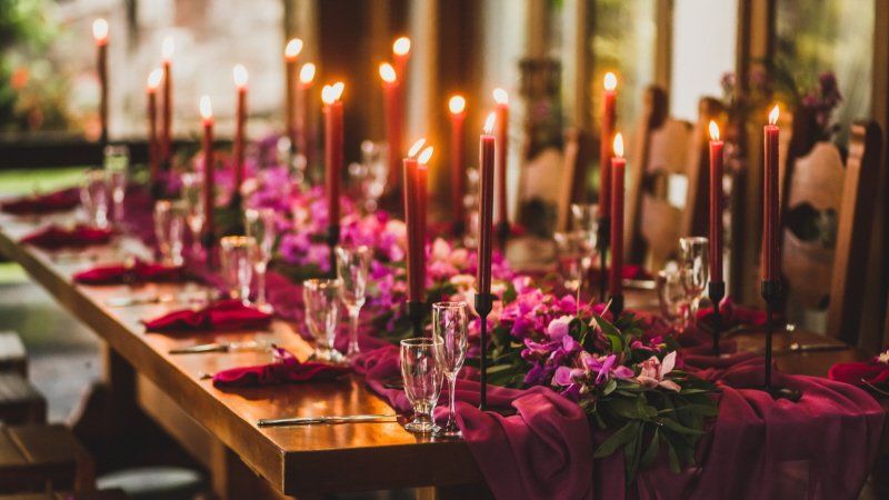 Gothic Table Decorations Candles