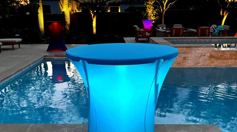Illunimated LED Bar Tables