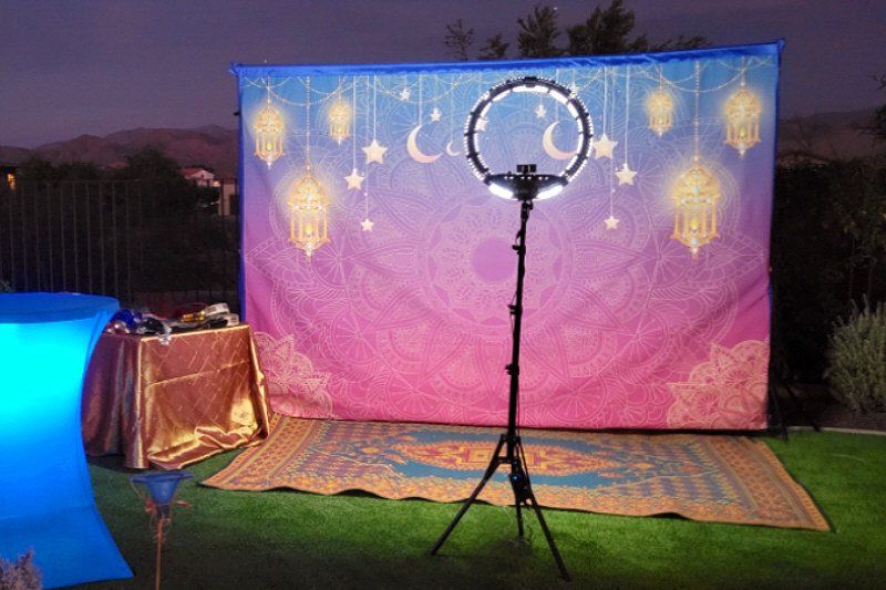 Entrances and backdrops image showing a themed backdrop photo op or selfie  setting