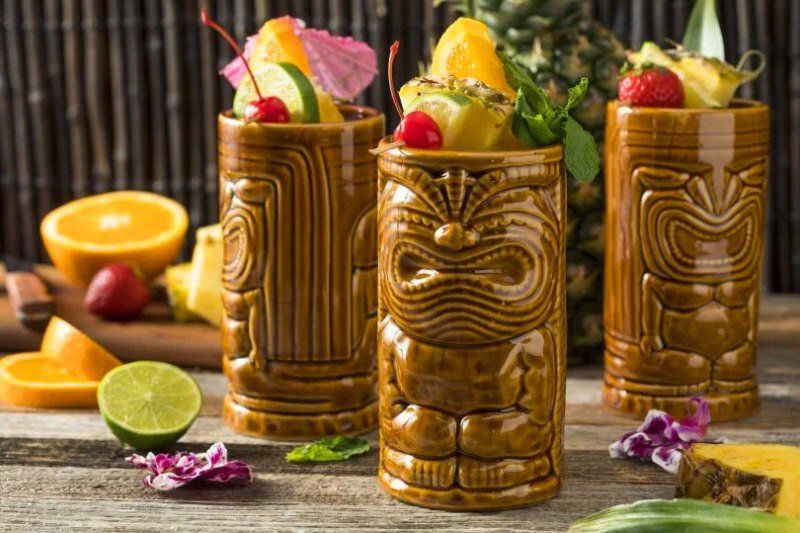 Tiki styled cups for Party drinks