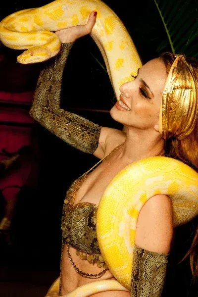 Female snake charmer