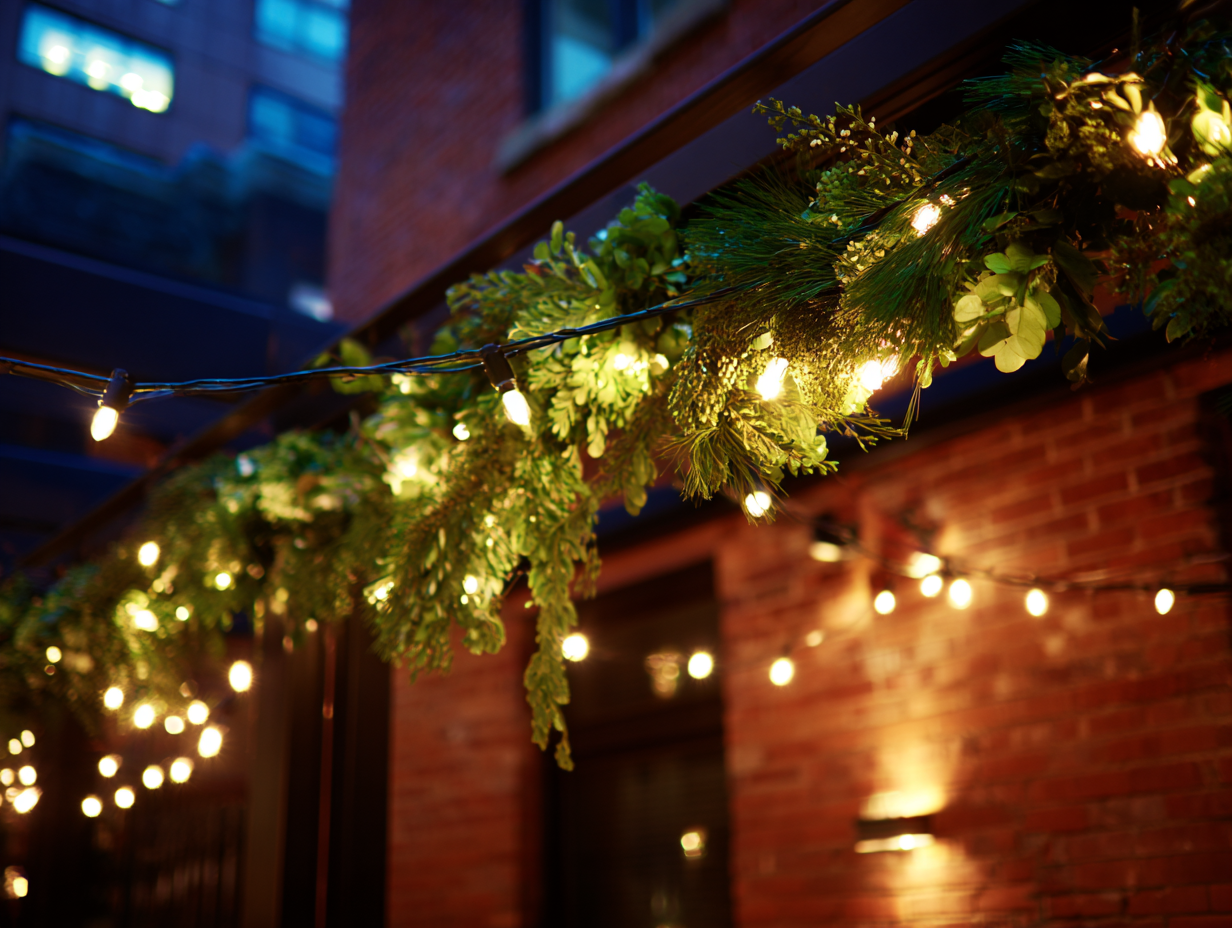 Professional holiday lighting Vancouver installation for Christmas lights featuring LED rooflines, patios, pathways, and trees, festive displays across homes and businesses. Vancouver Christmas lighting services deliver durable, safe, energy-efficient LED holiday lighting professional installations.