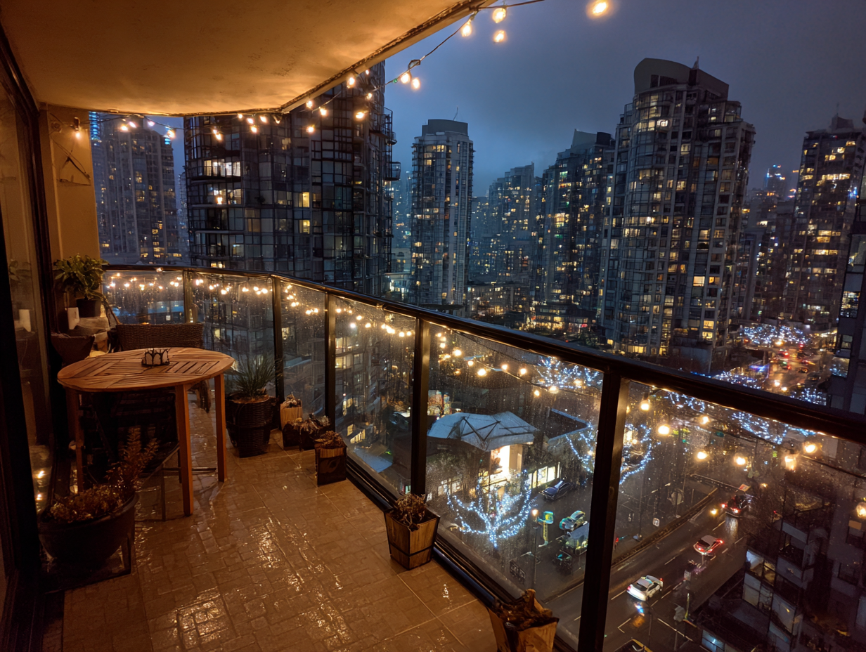 Professional Christmas lighting Vancouver services with LED roofline displays, patios, trees, and pathways, festive holiday lighting designed for homes and businesses. Vancouver holiday lighting installation ensures safe, durable, weatherproof Christmas lights professional installations.