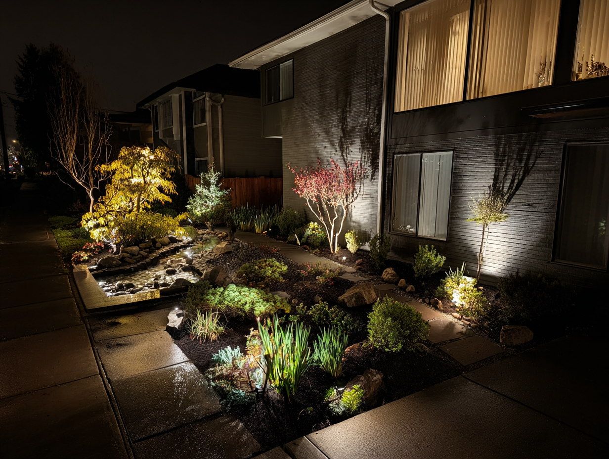 Vancouver Christmas lighting professional services for homes and businesses with LED rooflines, patios, trees, and pathways, festive holiday displays. Holiday lighting installation Vancouver delivers durable, safe, weatherproof Christmas lights professional installation services.